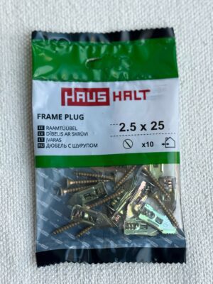 Varžtai „Haushalt“ 2.5×25 mm – tvirtinimui į gipso kartoną
